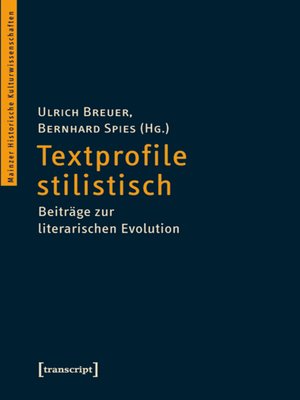 cover image of Textprofile stilistisch